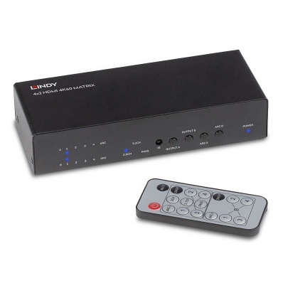 LINDY 4x2 HDMI 2.0 18G Matrix Switch