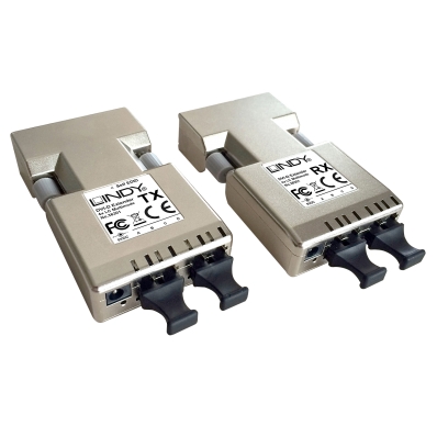 LINDY Extender DVI-D Single Link LWL/Fibre Optic 500m