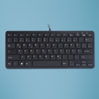 R-go Tools R-Go Tastatur Compact DE-Layout schwarz