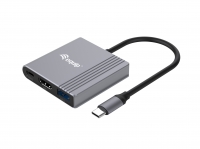 Equip Dock USB-C->HDMI,USB3.0,100WPD 4K60Hz 0.15m gr