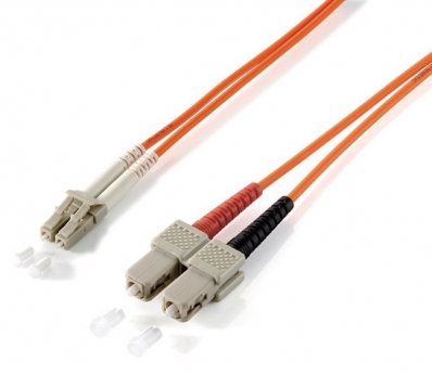 Equip LWL Patchkabel LC->SC 3.00m Multimode Duplex OM1 or Polybeutel