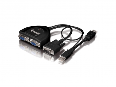 Equip Splitter 2-Port VGA 450MHz schwarz