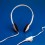 VALUE Stereo Headphone with Volume Control, light grey