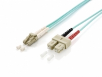 Equip LWL Patchkabel LC->SC 0.50m Multimode Duplex OM3 turq Polybeutel