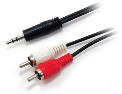 Equip Audiokabel 3.5mm/2x RCA St/St 2.50m Polybeutel