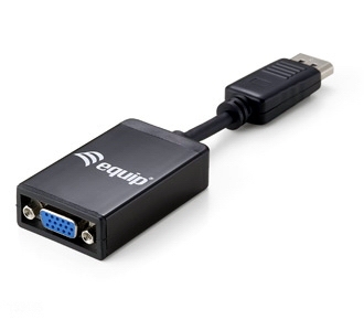 Equip DisplayPort->VGA Adapter St/Bu 1920x1080/60Hz schwarz