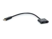 Equip Adapter USB-C -> Audio DAC 2x3Pin 3.5mm St/Bu 0.15m sw