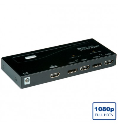 ROLINE HDMI/DisplayPort Switch, 2-way