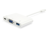 Equip Dock USB-C->VGA,USB3.0,60WPD 1920x1080/60Hz 0.15m ws