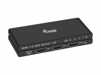 Equip HDMI Splitter 2.0 2 Port Ultra Slim 4K/60Hz schwarz