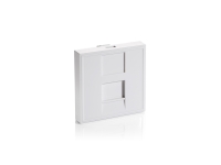 Equip Unterputzdose Einsatz French 1 Keystone 45x45 RAL9010 Polybeutel