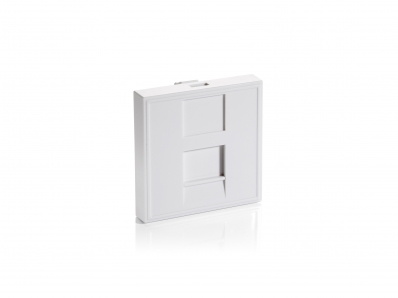 Equip Unterputzdose Einsatz French 1 Keystone 45x45 RAL9010 Polybeutel