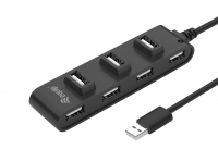 Equip USB-Hub 7-Port 2.0 ->7x2.0 ohne Netzteil schwarz