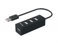 Equip USB-Hub 4-Port 2.0 ->4x2.0 ohne Netzteil schwarz