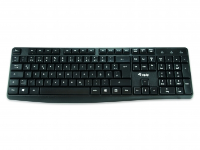 Equip Kabelgebundene USB Keyboard schwarz, portugie