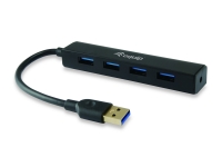 Equip USB-Hub 4-Port 3.0 ->4x3.0 ohne Netzteil schwarz