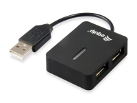 Equip USB-Hub 4-Port 2.0 ->4x2.0 ohne Netzteil schwarz