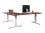 Equip Schreibtischgestell elektrisch L-Form TM grau Max150kg (Speditionsversand)