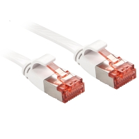 LINDY Patchkabel Cat6 U/FTP Flachband weiß 10m