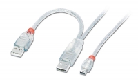 Lindy USB 2.0 Dual Power Kabel Typ A/mini-B M/M 2m