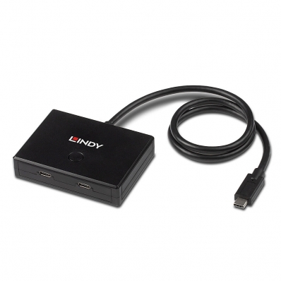 LINDY 2 Port USB 3.2 Gen 1 Typ C Switch - bidirektional