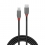 LINDY 3m USB 2.0 Typ C an Micro-B Kabel, Anthra Line