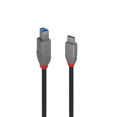 LINDY USB 3.2 Kabel Typ C/B Anthra Line 0,5m