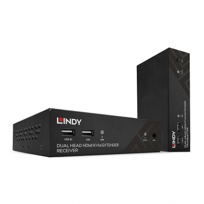 LINDY 100m Cat.6 Dual Head HDMI, USB & RS232 Extender