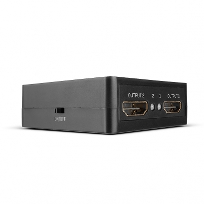 LINDY 2 Port HDMI 18G Splitter, Compact