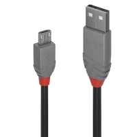 LINDY USB 2.0 Kabel Typ A/Micro-B Anthra Line M/M 5m