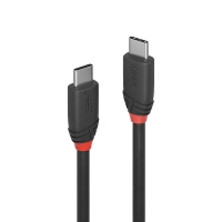 LINDY USB 3.1 Kabel Typ C/C 3A Black Line M/M 1.5m