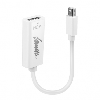 LINDY Mini-DisplayPort an HDMI Kabel 4K passiv 0.15m