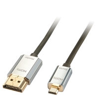 LINDY HDMI High Speed Kabel an Micro HDMI CROMO Slim 4.5m