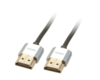 LINDY HDMI High Speed Kabel CROMO Slim Ethernet A/A 2m