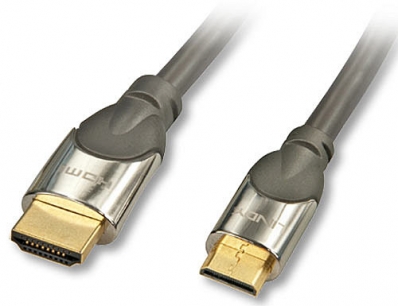 LINDY HDMI Kabel High Speed an Mini HDMI CROMO Ethernet 3m