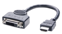 LINDY Adapterkabel HDMI an DVI-D M/F 0.2m