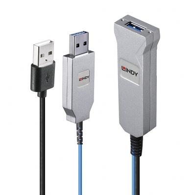 LINDY 100m Fibre Optic USB 3.0 Kabel