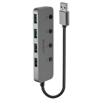 LINDY USB 3.0 Aktiv-Hub 4 Port