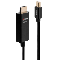 LINDY 3m Mini-DisplayPort an HDMI Adapterkabel mit HDR