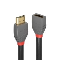 LINDY HDMI 2.0 Verlängerungskabel 0.5m, Anthra Line