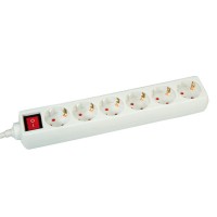 VALUE Power Strip, 6-way, with Switch, white 3 m