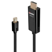 LINDY Mini-DisplayPort an HDMI Kabel 4K60Hz Aktiv 3m