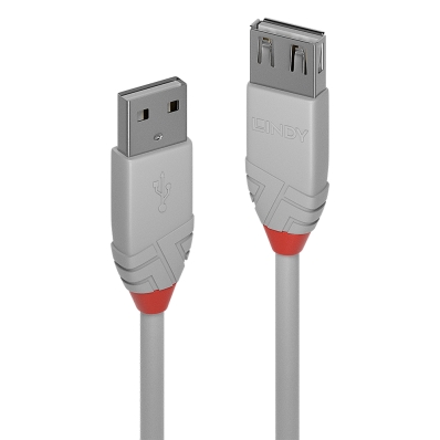 LINDY USB 2.0 Verlängerung Typ A/A Anthra Line M/F 3m