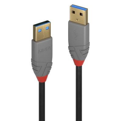 LINDY USB 3.2 Kabel Typ A/A Anthra Line M/M 2m