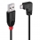 LINDY USB 2.0 Kabel Typ A/Micro-B 90° gewinkelt M/M 0.5m