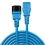 LINDY IEC-Netzverlängerung C14 - C13 blau 1m