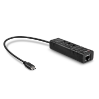 LINDY USB 3.1 Hub & Gigabit Ethernet Adapter USB Typ C