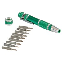 Precision Screwdriver Set, Aluminium, 9 in 1