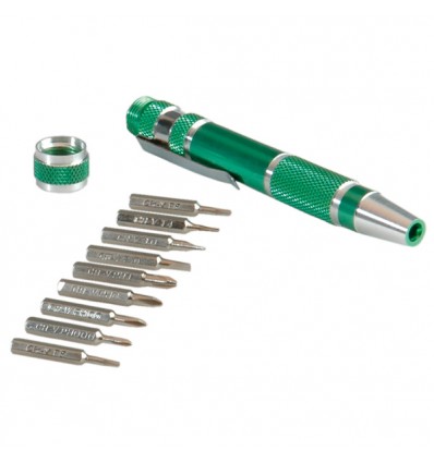 Precision Screwdriver Set, Aluminium, 9 in 1