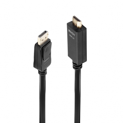 LINDY DisplayPort an HDMI Kabel 4K30 (DP: passiv) 5m